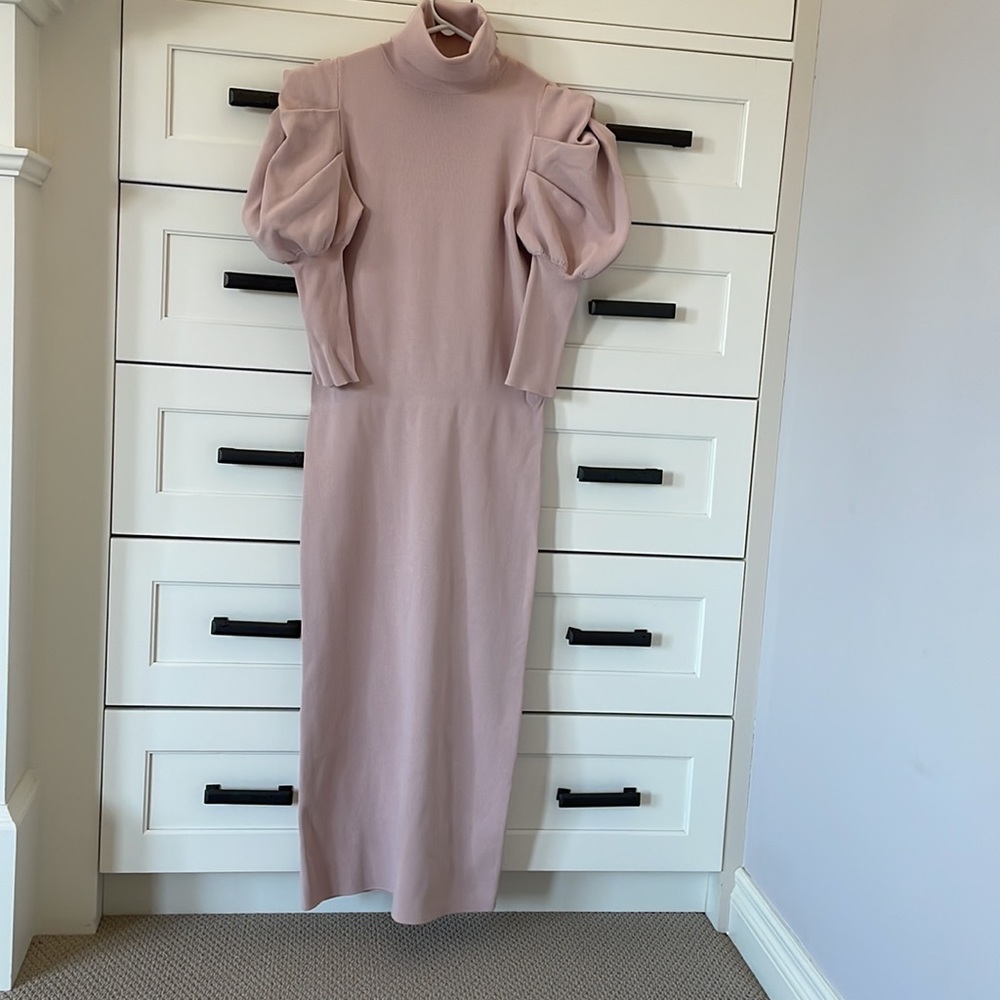 Zara Balloon Knit Sleeve dress - Picture 5 of 6